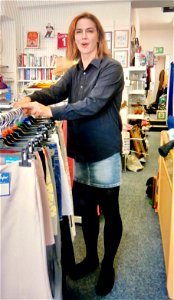 Working in my local Sue Ryder charity shop