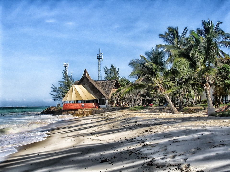 early in the morning near Kenyan beach