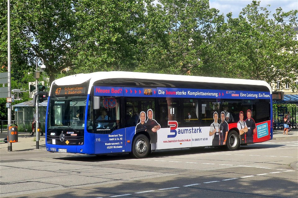ESWE, Wiesbaden - Wagen 116 - WI-VG 1116 - Mercedes-Benz O 530 eCitaro (VIN WEB62863013140320 / 2020) - Baumstark - Wiesbaden, 22.07.2021