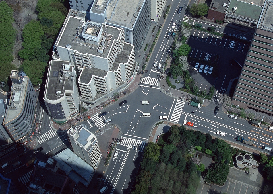 one of the busiest crosswalks in the world. Tokyo, Japan