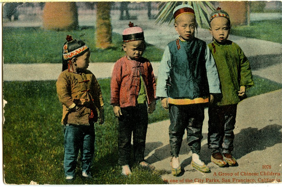 A Group Of Chinese Children