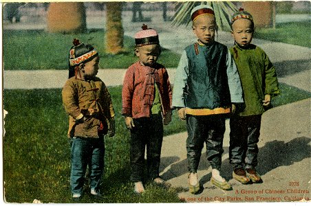 A Group Of Chinese Children