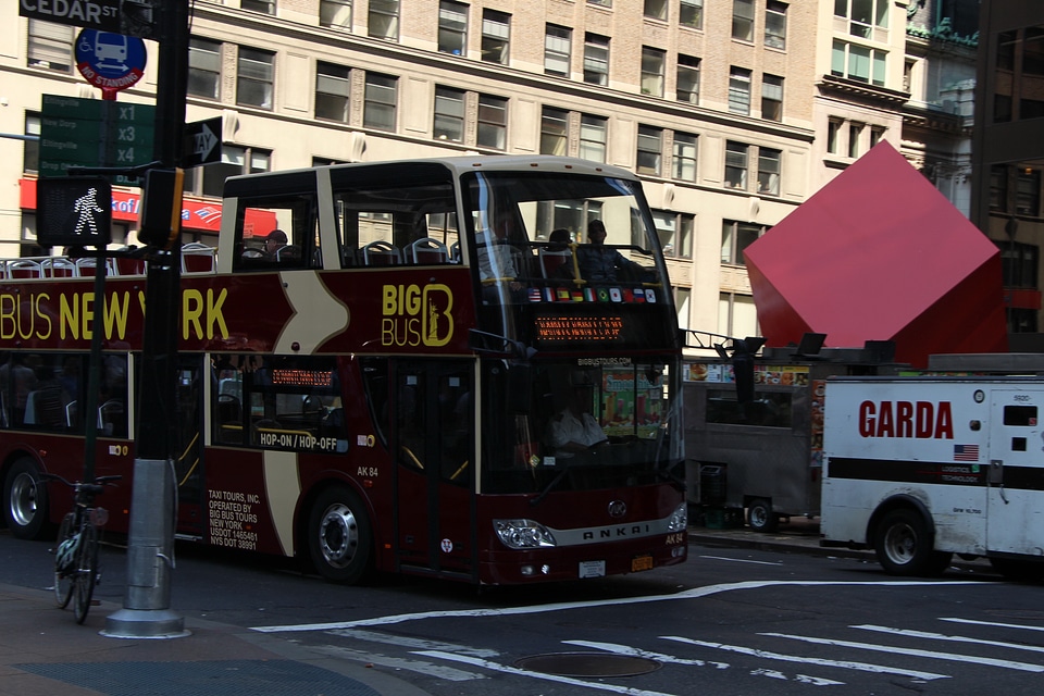 New York Sightseeing Hop on Hop off bus in Manhattan