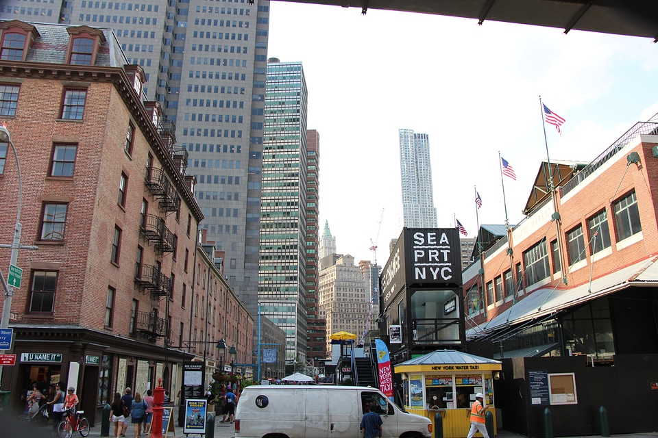 Pier 17 at Lower Manhattan in New York