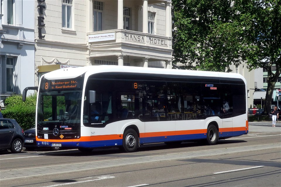 ESWE, Wiesbaden - Wagen 141 - WI-VG 1141 - Mercedes-Benz O 530 eCitaro (2020) - Wiesbaden, 01.06.2022