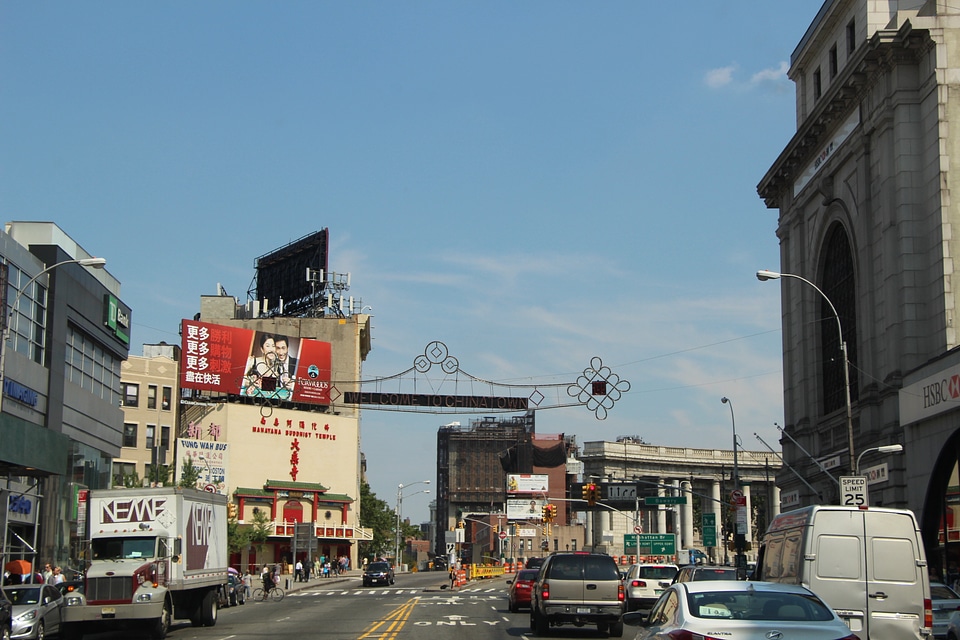 The street of Soho near Chinatown