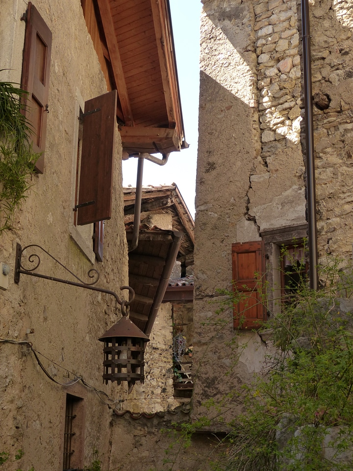 Stone houses medieval village village