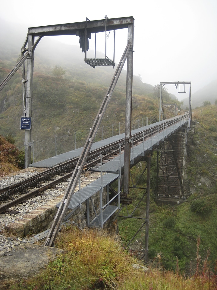 railway bridge in forest