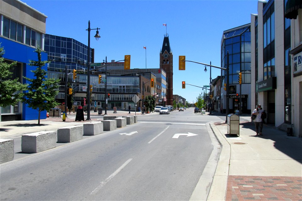 Looking  south on Front at Bridge
