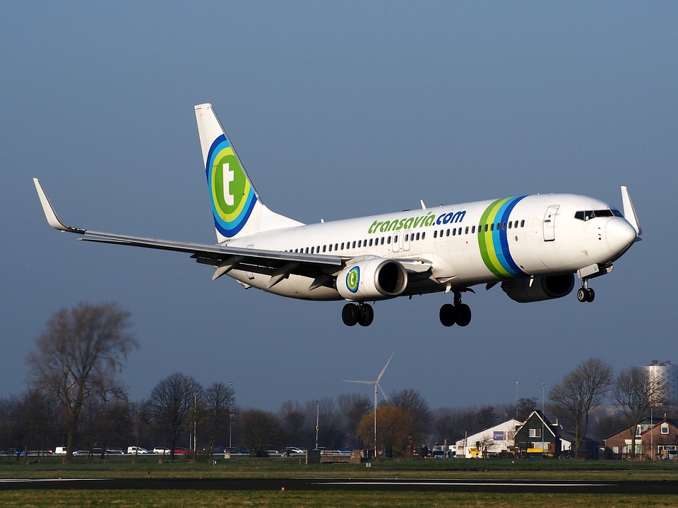 Transavia Boeing 737-8K2 landing