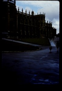 St. George's Chapel, Windsor.  Note: small tourist