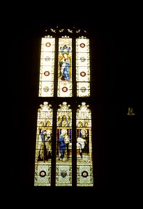 Rochester Cathedral, stained glass window photo