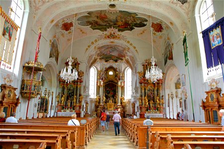 St. Peter and Paul Church in Mittenwald, Bavaria, Germany photo