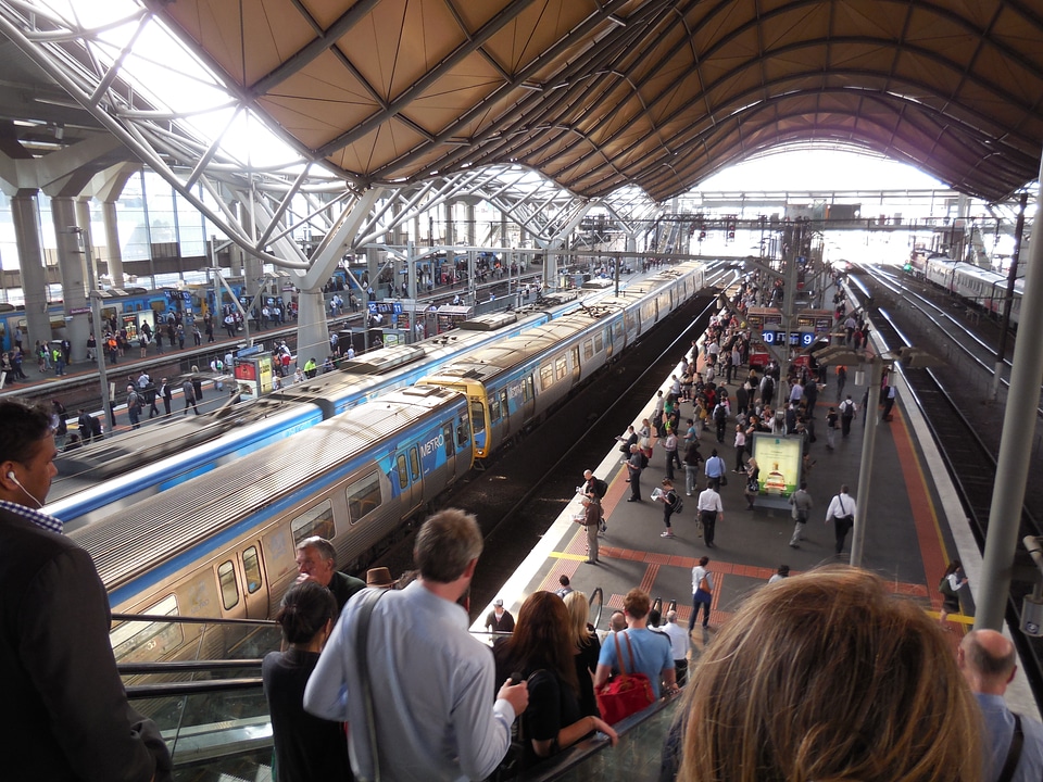 Interior of Southern Cross station in Melbourne