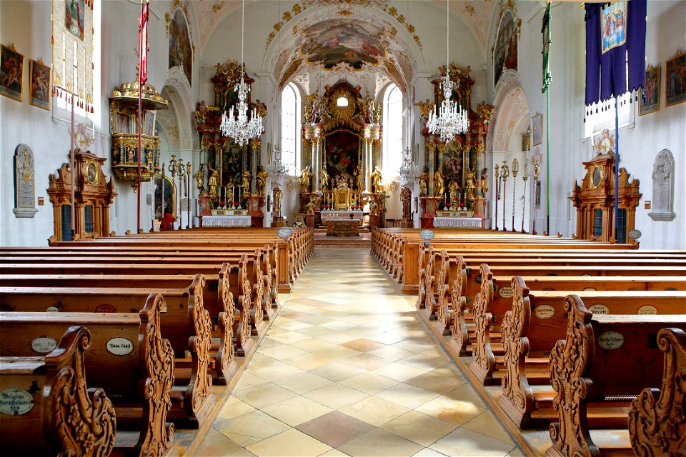 St. Peter and Paul Church in Mittenwald, Bavaria, Germany
