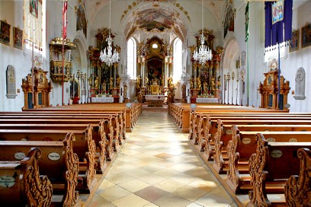 St. Peter and Paul Church in Mittenwald, Bavaria, Germany photo