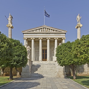 Building of the Academy of Athens Greece photo