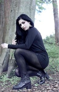 Opaque tights photo