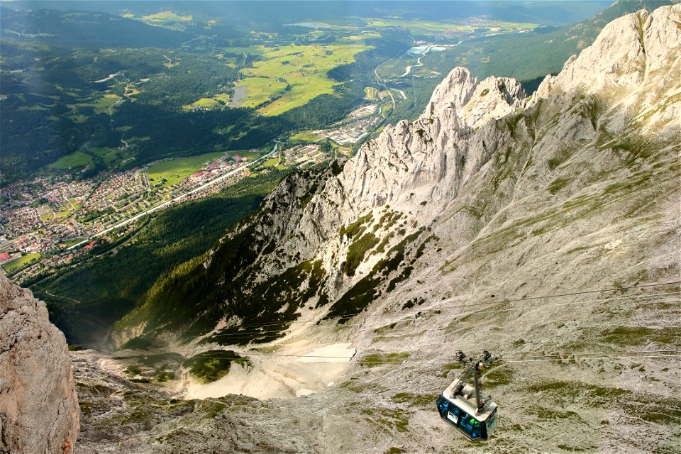 Valley of the River Isar in Mittenwald, Bavaria, Germany