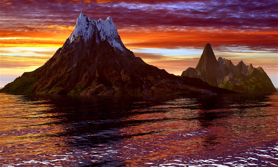sunset island