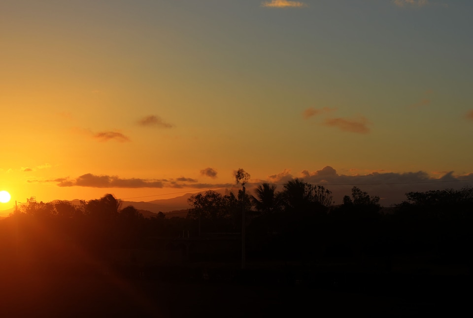 Sunset over Pignon, Haiti