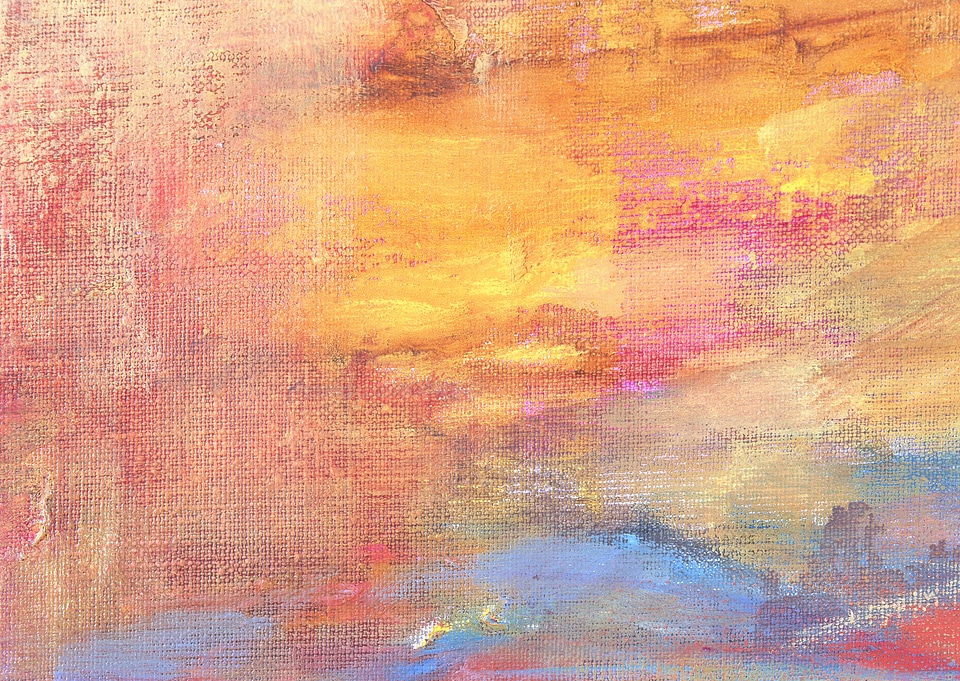 abstract pained canvas