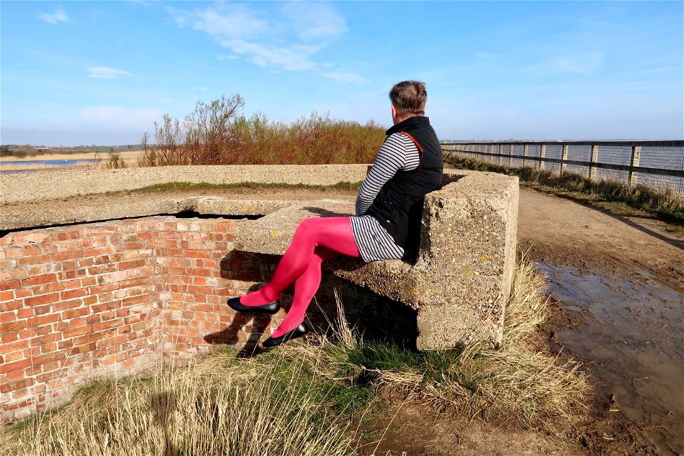 Brombeere 120 denier shiny tights from Giulia