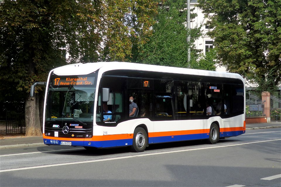 ESWE, Wiesbaden - Wagen 216- WI-VG 1216 - Mercedes-Benz O 530 eCitaro (2022) - Wiesbaden, 02.08.2022