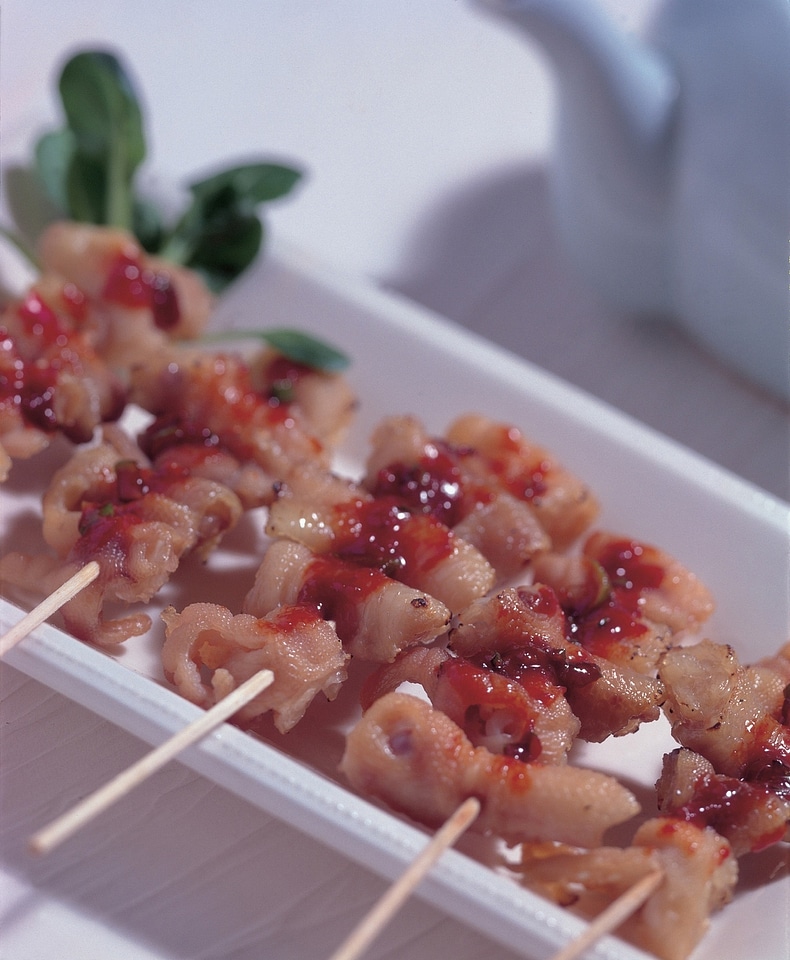 Kushiyaki - Butabara grilled food on skewers