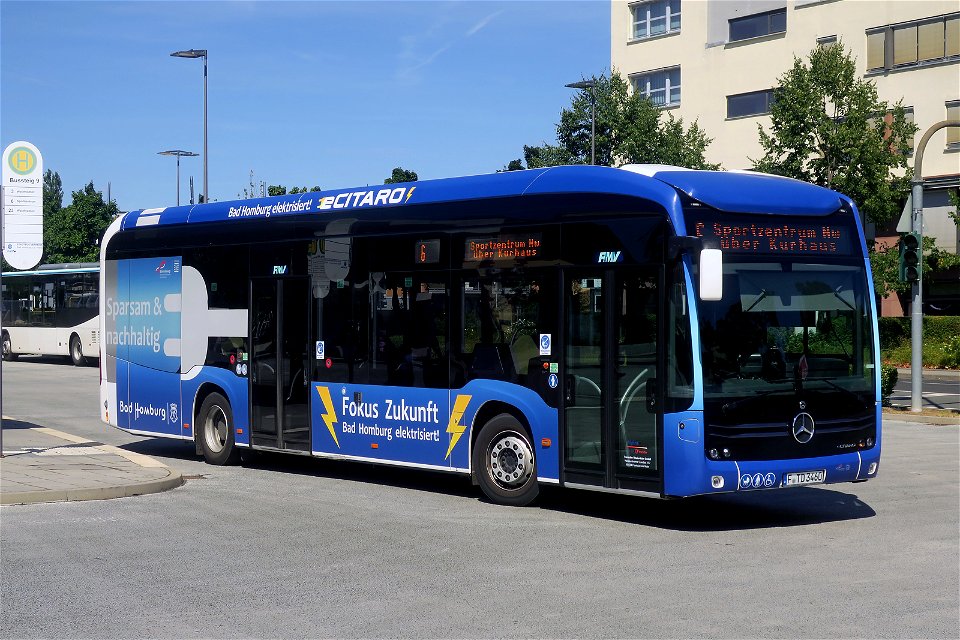 Alpina - Transdev Rhein-Main, Frankfurt (Main) (HE) - F-TD 3460 - Mercedes-Benz O 530 eCitaro (2019) - Stadtbus Bad Homburg - Bad Homburg, 07.08.2022