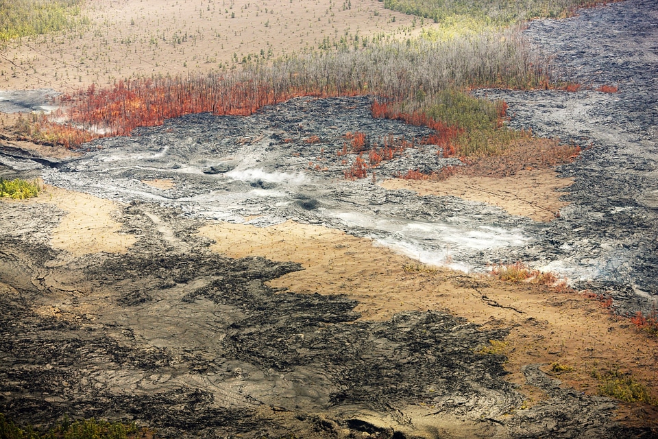 Hawaii Volcanoes Wildfire