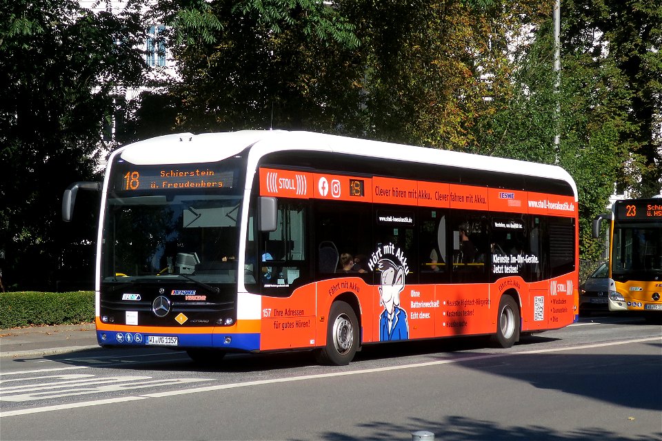 ESWE, Wiesbaden - Wagen 157 - WI-VG 1157 - Mercedes-Benz O 530 eCitaro (2021) - Stoll - Wiesbaden, 10.08.2022