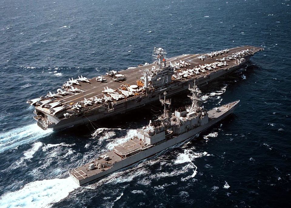 Nuclear powered aircraft carrier USS George Washington