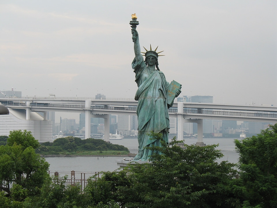 Statue of liberty in Tokyo