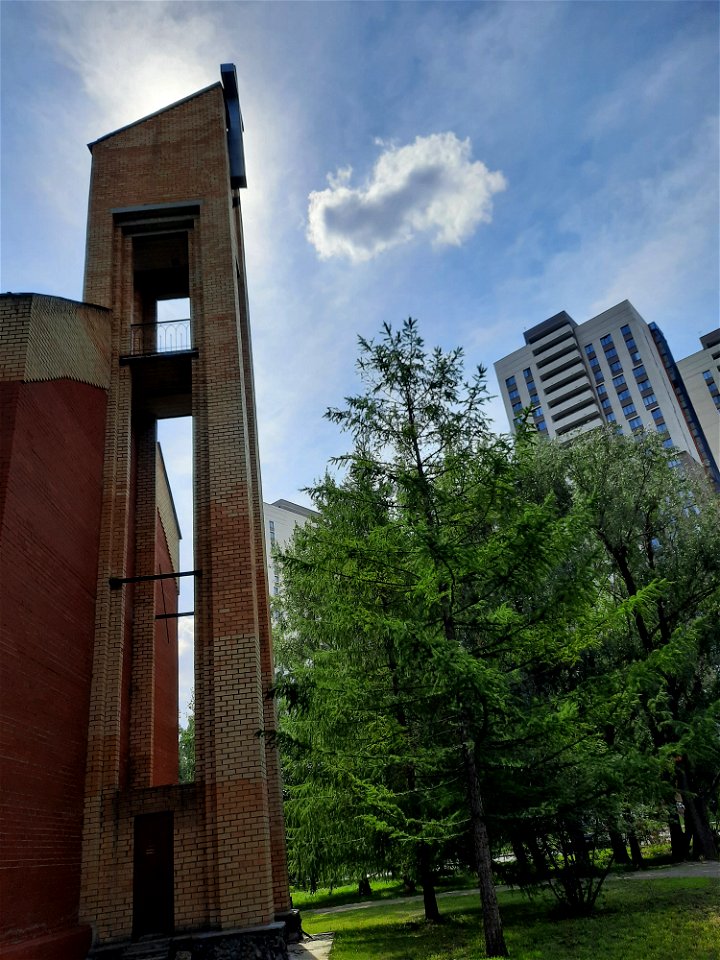 Side view of United Methodist Church in Yekaterinburg, Russia