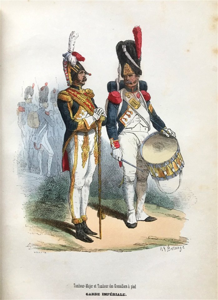 Uniformes et portraits militaires de la Garde Impériale de Napoléon