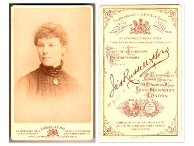 CooDyk_A28 Unidentified woman by James Russell & Sons