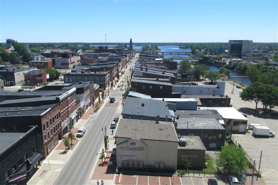 Looking down Front Street