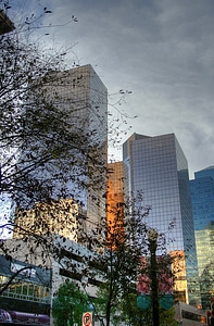 Office buildings in downtown Edmonton