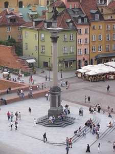 Panorama of Warsaw Poland