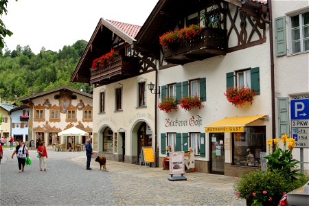 Altstadt (Old Town) Mittenwald, Bavaria, Germany