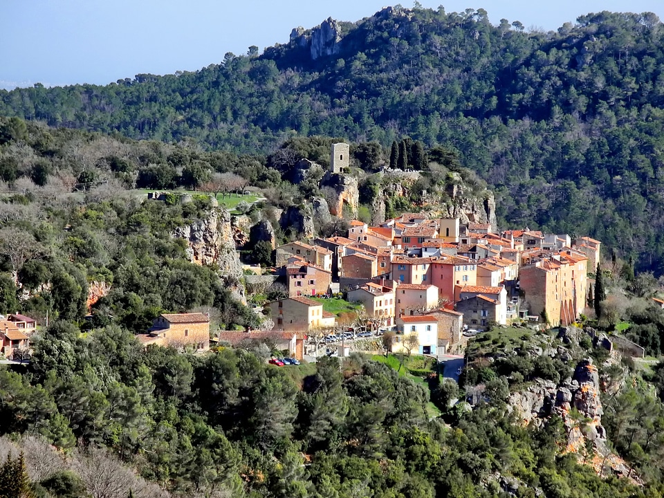 Chateaudouble a hilltop village in Provence, France