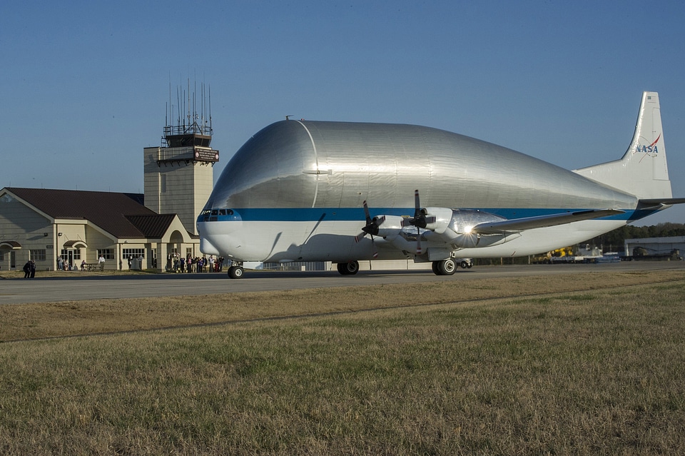 NASA’s Super Guppy, a wide-bodied cargo aircraft