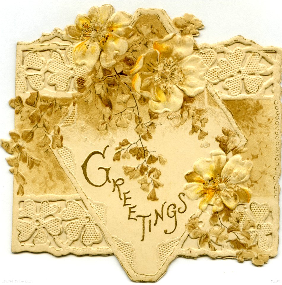 "Greetings" - Christmas card