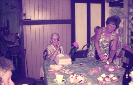 Gran Lorey (90th birthday) and Camille 1980