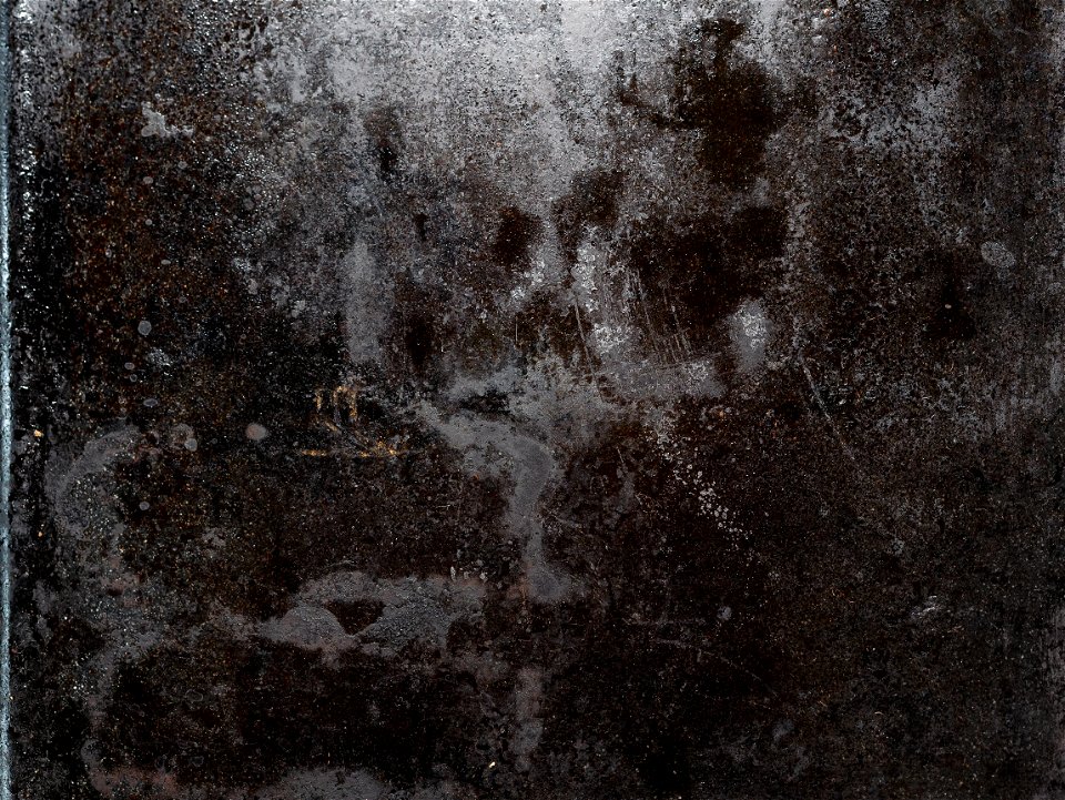 dirty black steel plate