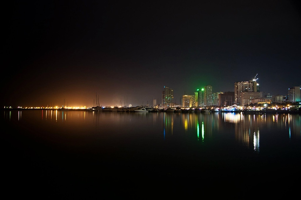 Landscape of Manila Bay from Harbour Square