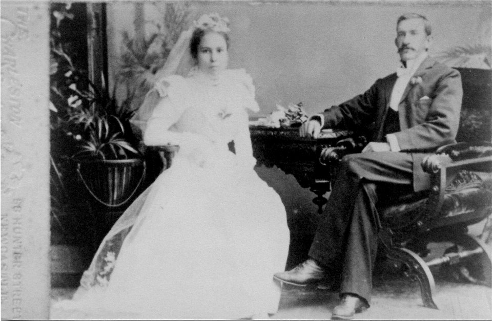 Bridal couple, [n.d.] photo