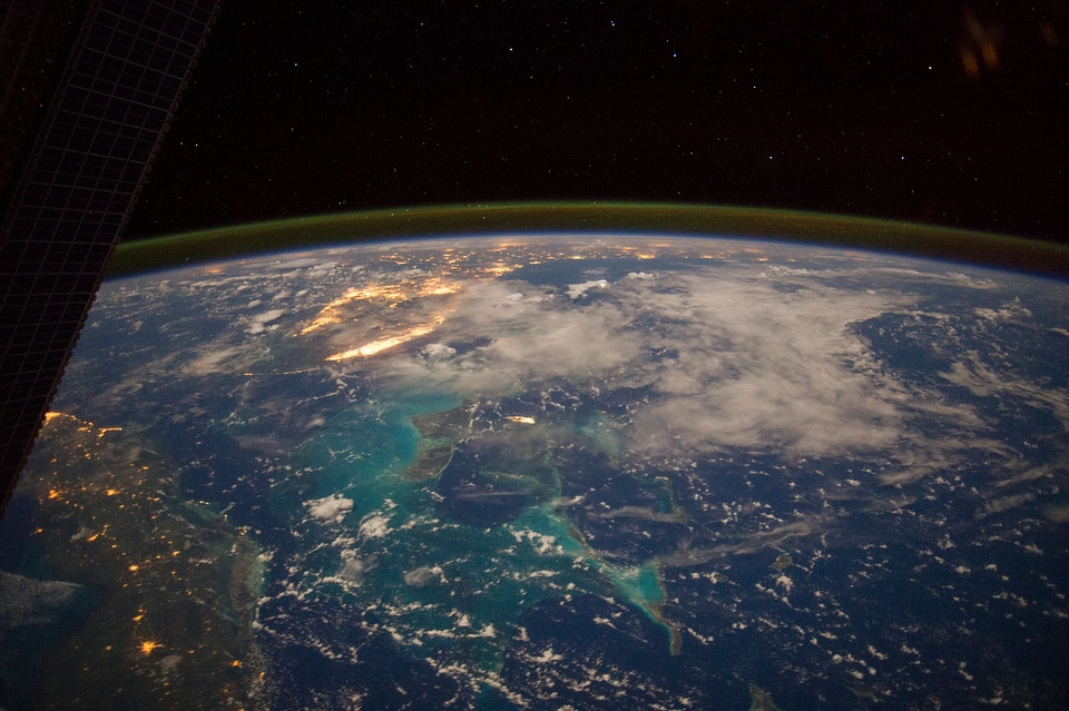 Caribbean Sea Viewed From the International Space Station photo