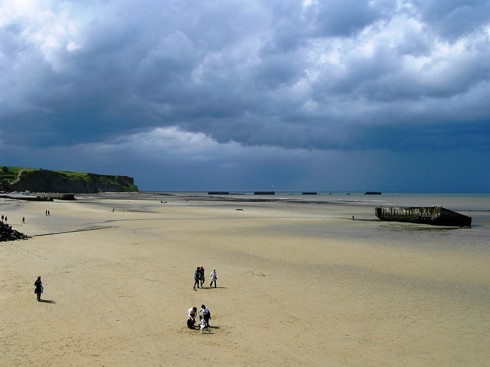 Normandy Landings, remains of artificial port
